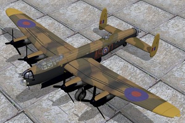 3d avro lancaster bomber g-h model - Avro Lancaster B1 G-H by pbratt
